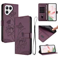 Étui portefeuille en cuir motif fleur de lotus pour Tecno Pova 7 Ultra 5G 6 Neo Spark 40C 40 Pro Plus 4G 30C Camon 40 Premier 30S Housse à rabat