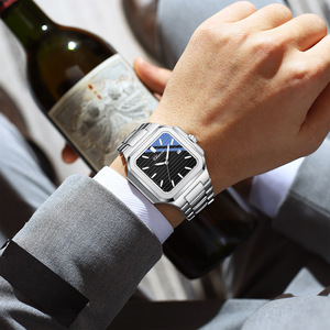 Montre à quartz simple et élégante, nouvelle montre carrée à grand cadran pour homme, montre à quartz sport haut de gamme pour homme - Product Image 3