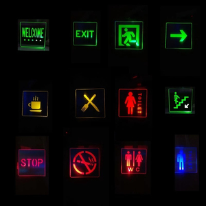 Panneau <span class=keywords><strong>de</strong></span> signalisation d'urgence lumineux LED double face avec <span class=keywords><strong>pictogramme</strong></span> <span class=keywords><strong>de</strong></span> sécurité pour lampe <span class=keywords><strong>de</strong></span> précaution incendie automatique, boîte lumineuse suspendue pour sortie <span class=keywords><strong>de</strong></span> secours - Product Image 6