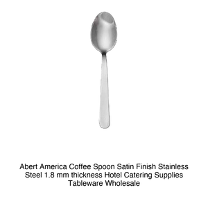 Cuillère à café en acier inoxydable Abert America Satin, 18/C, épaisseur 1,8 mm - Product Image 2