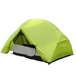 1-2 Persoons Outdoor Camping Ultralichte Tent 20d Nylon Trekking 'S Nachts Waterdichte Tent