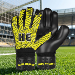 Gants de gardien de but de football en silicone haute densité, nouvelle arrivée, meilleure qualité, prix bas, respirants, paume plate de 4 mm - Product Image 2