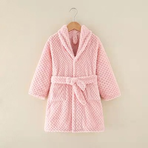 Albornoz de franela suave y cálido para bebé, <span class=keywords><strong>pijama</strong></span> grueso de lana coral, bata de baño para niños, venta al por mayor - Product Image 2