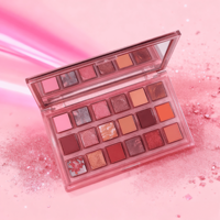 Palette de fards à paupières nacrés 18 couleurs haute pigmentation en poudre fine, marque privée, pour maquillage quotidien et de soirée pour femmes