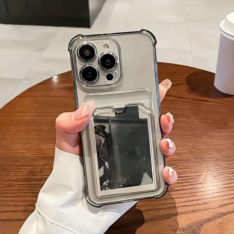 ปลอกใส่บัตร - สีเทาใส