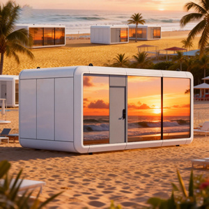 Maison de vacances <span class=keywords><strong>mobile</strong></span>, conteneur modulaire, cabine Apple, capsule, chambre, villa, zone panoramique, camping, complexe hôtelier - Product Image 2