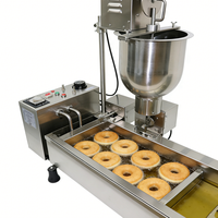 Machine à mini-beignets // Machine à beignets à haute productivité entièrement automatique pour la fabrication de beignets, de gâteaux et de pains, avec fonction de friteuse
