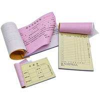 Logo personnalisé copie autocopiant livre de factures en 2 parties papier et carton reçu avec carton achat livre d'impression