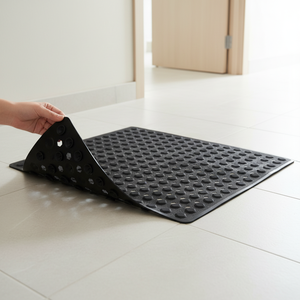 Alfombrilla de Ducha Moderna Esencial de PVC Sólido Ecológico con Superficie Texturizada Antideslizante y Ventosas Reforzadas <span class=keywords><strong>para</strong></span> <span class=keywords><strong>Baño</strong></span> - Product Image 1