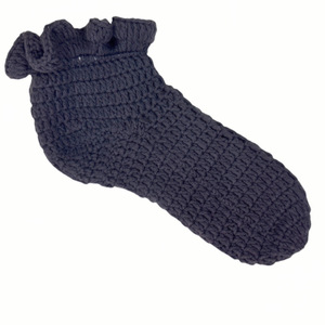 Chaussettes en crochet à volants Chaussons en crochet Bas de style nouveau Bas tissés à la main à volants faits maison - Product Image 3
