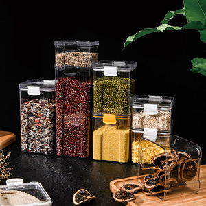 Factory Direct Plastic Food Airtight Jar & <b>Kitchen</b> <b>Storage</b> Box Organizer Containers Multiple Capacity Functional Flexible Design - Product Image 3