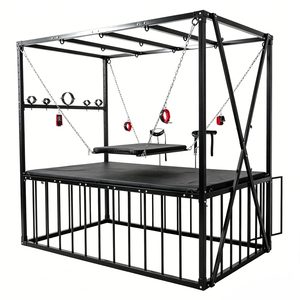 เตียงแขวนสำหรับกิจกรรมทางเพศแบบ BDSM พร้อมโครงเหล็กและอุปกรณ์ยึดติด - Product Image 1