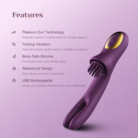 Damen G-Punkt Klitoris-Nippel-Stimulator Rabbit-Vibrator Klitorale Stimulation mit Vaginal- und Klitorisstimulationspositionen