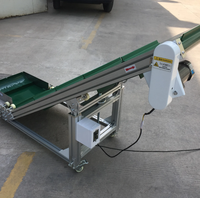 Convoyeur à bande incliné de levage vertical modulaire automatique/PVC