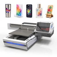 Mesin Printer UV Flatbed COLORSUN 6090, Printer Kartu XP600 I3200 Printhead, Botol Tinta Putih, Mesin Cetak Tanda Kaca