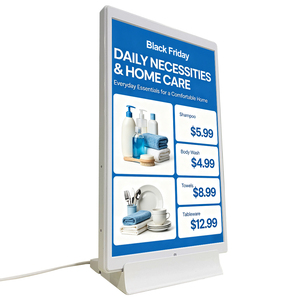 Reproductor de Publicidad LCD Vertical de 10.1 Pulgadas, Etiqueta de Precio Digital, Pantalla de Alta Precisión para Supermercados, Tiendas de Té con Leche y Tiendas de Conveniencia - Product Image 1