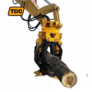 หัวคีบไฮดรอลิกสำหรับจับท่อนไม้และหิน สำหรับรถขุด หมุนได้ 360 องศา - Product Image 2