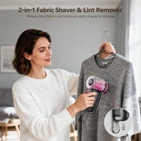 Rasoir anti-bouloches et coupe-poils en plastique réutilisable avec écran numérique, rechargeable 2-en-1, garantie 1 an pour vêtements
