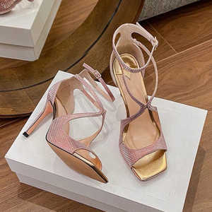 8CM Talons De Luxe Aiguille Strange New Style Pumps <b>Shoes</b> Sexy Metallic Heels for Women - Product Image 1