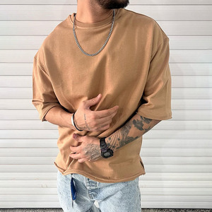 เสื้อยืดคัสตอมทรงโอเวอร์ไซส์ 200gsm 240g 350gsm เสื้อยืดพรีเมียมคุณภาพสูง - Product Image 4