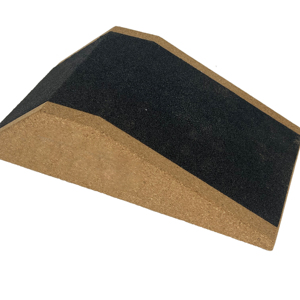 Màu gỗ chống trượt chân bê căng Yoga nghiêng nút chai nghiêng nghiêng bảng Squat nêm với logo dập nổi cho yoga tập thể dục - Product Image 1