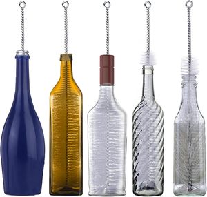 Nylon Eco-Friendly Cleaning <strong>Brush</strong> with Stainless Steel Handle for Narrow Neck Wine Beer &amp; Soda <strong>Bottles</strong> - Product Image 6