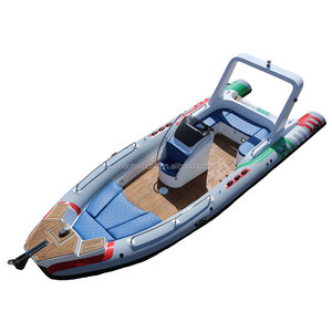 Haohai yate de lujo 19ft barco fuera de borda de fibra de vidrio 4,2 M-7,6 m consola central barco de pesca con casco de fibra de carbono de China - Product Image 4