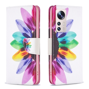 Para MI 12 Lite <span class=keywords><strong>Funda</strong></span> de teléfono Diseño de plumas de flores de mariposa, para Samsung S23/S24 Plus/S25 <span class=keywords><strong>Funda</strong></span> tipo billetera Bolsa - Product Image 5