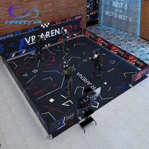 Réalité libre marche VR jeu de tir multijoueur 4 <span class=keywords><strong>6</strong></span> 8 10 joueurs VR pistolet jeu simulateur intérieur salle d'évasion 9D Vr Machine Arena - Product Image 1