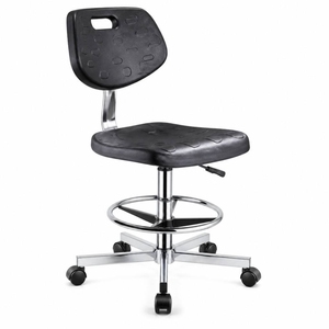 Tabouret de laboratoire professionnel avec dossier, <span class=keywords><strong>chaise</strong></span> de laboratoire avec roulettes et repose-pieds pour laboratoire pharmaceutique de qualité - Product Image 1
