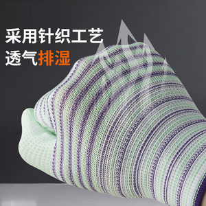 Nylon <b>Knit</b> Work <b>Gloves</b> With Pu Palm Coating Anti Slip Welding Industry General Purpose 13 Stitches Smooth Texture - Product Image 3