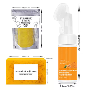 <span class=keywords><strong>Savon</strong></span> en barre hydratant, nourrissant et éclaircissant pour le soin de la peau, ensemble de soins à la curcuma pour un teint lumineux - Product Image 5