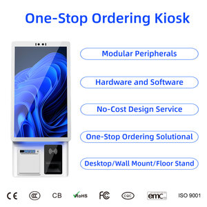 Kiosque de paiement en libre-<span class=keywords><strong>service</strong></span>, système POS de bureau 21,5'', kiosque de commande automatique pour restaurant, prise en charge Android, fonction SDK - Product Image 1