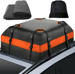 High Quality 15 20 21 23 Cubic Feet PVC Car Cargo Roof Top Bag Waterproof Universal Truck SUV Car Roof Top Bag