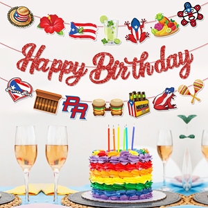 Huancai <span class=keywords><strong>Puerto</strong></span> <span class=keywords><strong>Rico</strong></span> Feliz cumpleaños Banner <span class=keywords><strong>Coqui</strong></span> Rana Guirnalda <span class=keywords><strong>de</strong></span> papel Banderines colgantes <span class=keywords><strong>para</strong></span> suministros <span class=keywords><strong>de</strong></span> fiesta <span class=keywords><strong>de</strong></span> cumpleaños puertorriqueños - Product Image 5