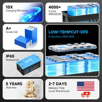 Batteries de chariot de golf électriques au lithium-ion 48V 100Ah en stock aux États-Unis, avec BMS 200A intégré et chargeur pour chariot de golf, camping-car, marine
