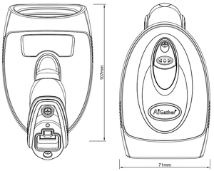 Scanner de Código de Barras USB Personalizado com Interface, Scanner de Código de Barras Manual com Precisão de 3 Mil, Scanner Global de Código QR - Product Image 5