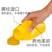 Bouteilles souples en plastique à faible MOQ en LDPE pour sauces, confitures, bonbons, biscuits, gelées, avec bouchon à vis pour chocolat, sushi, gâteaux
