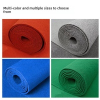 Tapis en rouleau moderne rouge en polyester solide pour mariages à usage unique, antidérapant, épaissi, durable