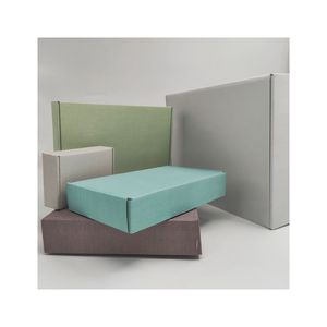 Hot Selling Khaki Green Corrugated Custom Corrugated Box Paper Boxes With Lid