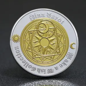 工厂定制金属收藏纪念品薄荷硬币十二星座金银币
