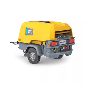 Atlas Copco XAS58 7bar 110 Cfm pequeño tornillo diésel arrancador portátil con compresor de aire minero para martillo Jack - Product Image 2