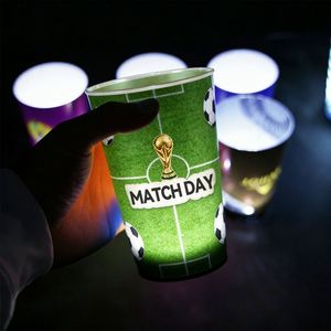 Gobelet en plastique PS lumineux de 12 oz, personnalisable pour le soutien d'équipe, la promotion de marque, les cadeaux d'entreprise, directement de l'usine - Product Image 4
