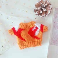 Sweater Mini Boneka Gaya Natal untuk Pakaian Boneka DIY Mainan Edukatif Dekorasi Mainan Mini Gaya Pakaian Boneka Plush 20cm