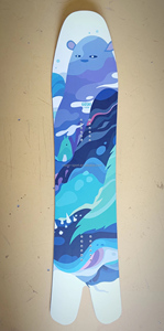 Planche à neige Swallow Fish Tail, snowboard à pointe arrondie, skis de carving à pointe arrondie, skis de carving - Product Image 4