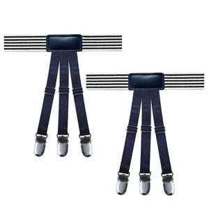 Vente en gros d'usine, ceintures de maintien de chemise pour hommes, réglables, élastiques, avec pinces de verrouillage antidérapantes - Product Image 3