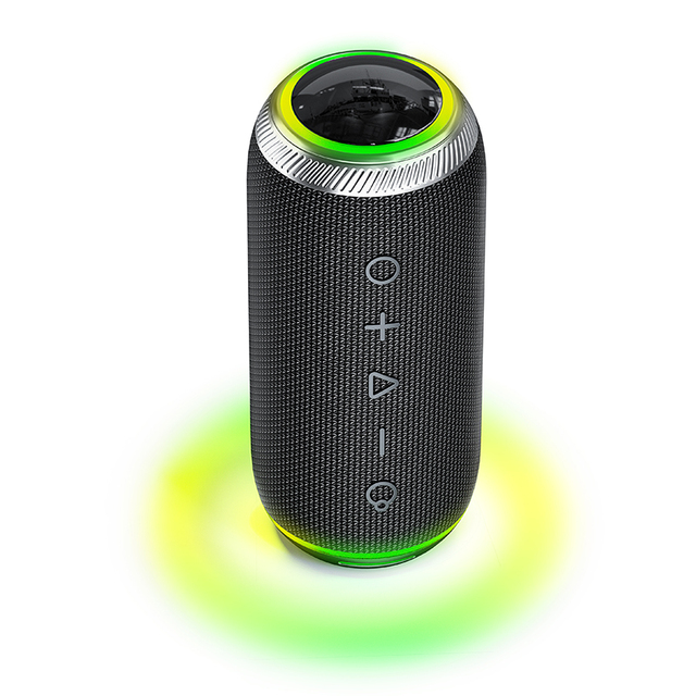 2024 New Outdoor Portableblue tooth Speaker Wireless Waterproof Audio Colorful Atmosphere Light High Power Subwoofer