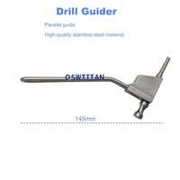 Guide de perçage orthopédique en acier inoxydable avec limiteur de profondeur pour instrument de perçage osseux orthopédique précis