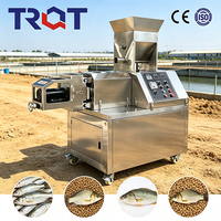 Extrudeuse TRQT à double vis en acier inoxydable résistant à la corrosion avec découpe automatique haute performance pour aliments pour poissons/crevettes/animaux de compagnie