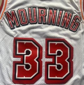 Klaar Om Te Verzenden Miami Alonzo Rouw Zwarte Throwback Beste Kwaliteit Gestikte Basketbaltrui - Product Image 2